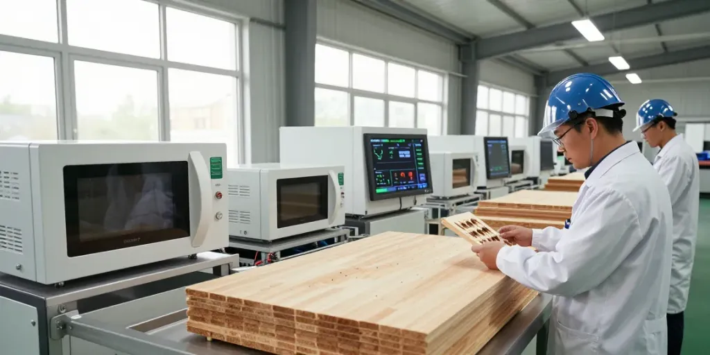 SHASHEL® technology in action eliminating wood-boring insects in a modern treatment facility.